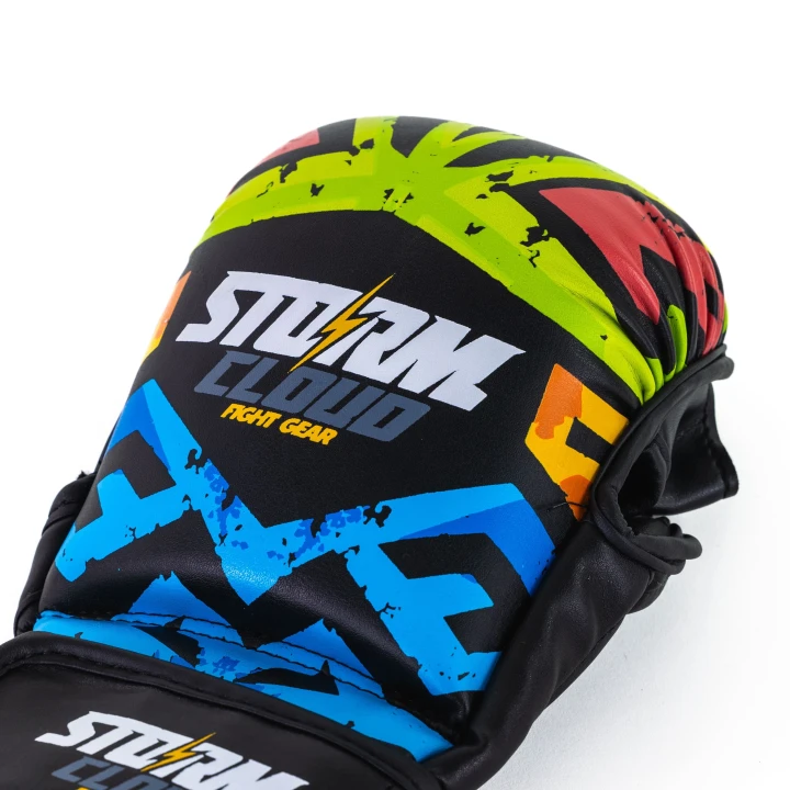 Kolorowe rękawice sparingowe do MMA dla dzieci StormCloud Lynx Aztech 7oz