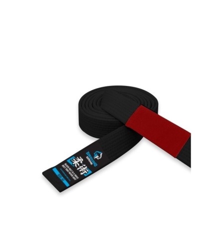 Czarny pas do BJJ Ground Game ze sztywnego materiału bawełnianego