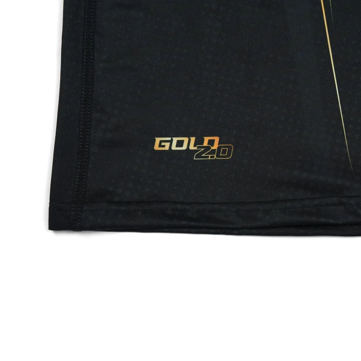 Dolna metka żakardowa i wzmocnione szwy w tank topie Ground Game Gold 2.0