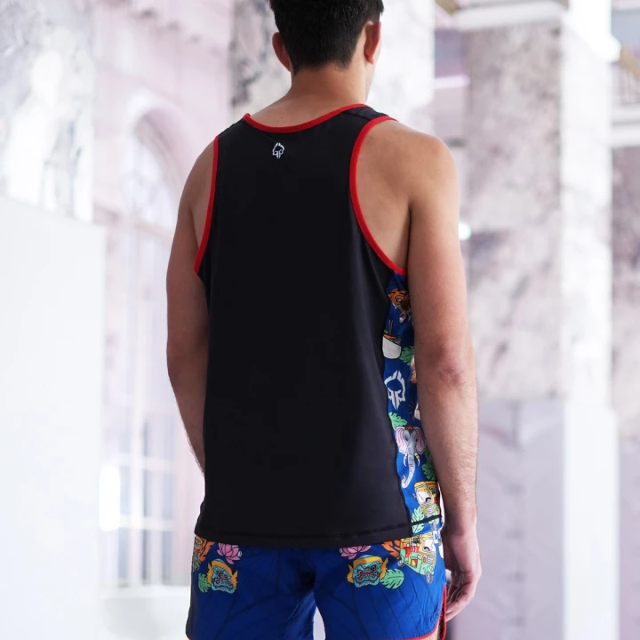 Tank top męski Ground Game Bangkok widok tyłu na zawodniku
