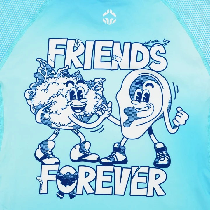 Grafika Friends Forever nieścieralny nadruk sublimacyjny na rashguardzie Ground Game