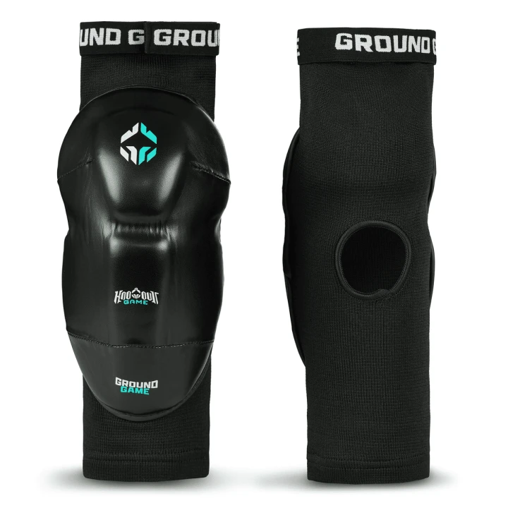 Para ochraniaczy na kolana Ground Game Logo Pro widok z przodu i z boku