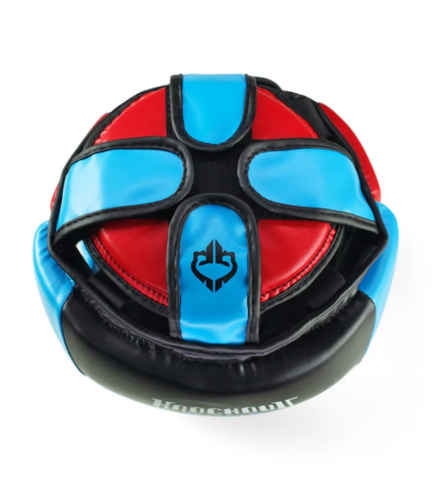 Kask bokserski dziecięcy Ground Game Prodigy widok z góry na wzmocnienie głowy