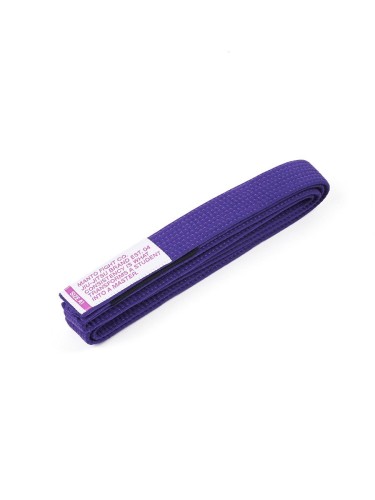Pas do BJJ MANTO MOTTO purpurowy ze 100% bawełny