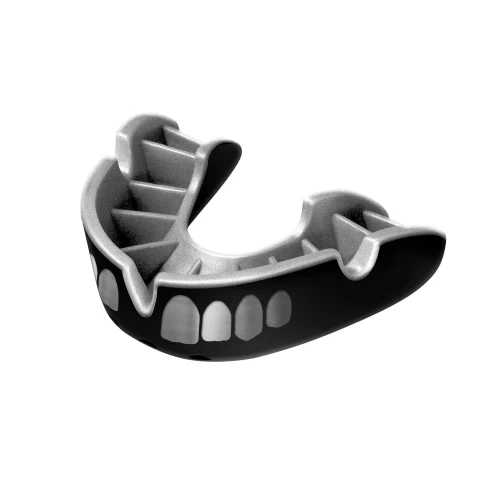 Opro Ochraniacz na Zęby Silver Gen5 Grillz czarno-srebrny widok z przodu