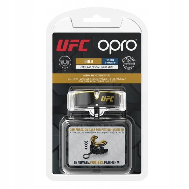 OPRO UFC Gold Gen2 oryginalne opakowanie z etui ochronnym i uchwytem do formowania