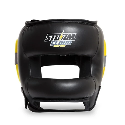 Kask bokserski z ochroną nosa StormCloud Sirocco widok z przodu