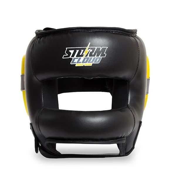 Kask bokserski z ochroną nosa StormCloud Sirocco widok z przodu
